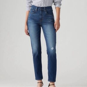 Levi's High Rise Blue Jeans for Women